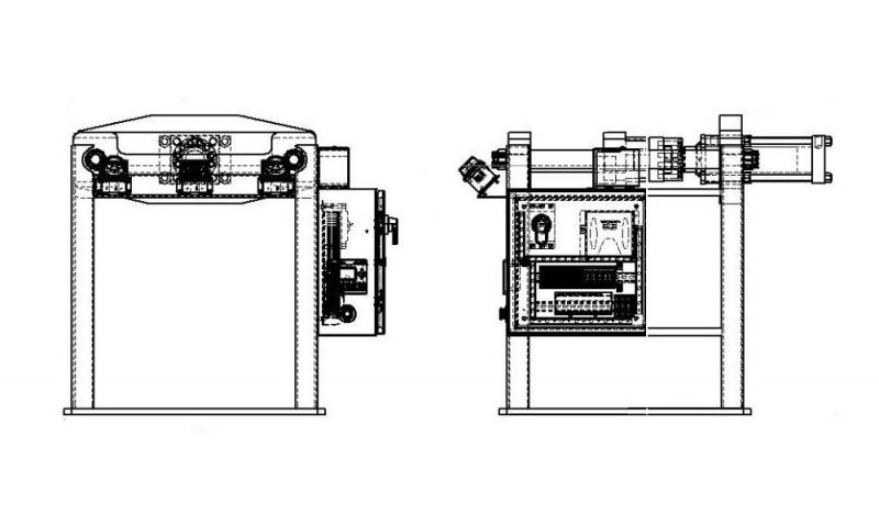 35 ton Horizontal 2-Post Column Press